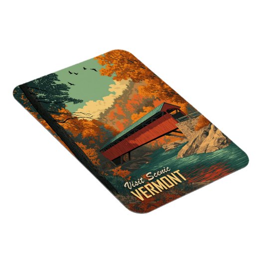 Vermont overdekte brug reizen Magneet (Rechterzijde)