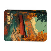 Vermont overdekte brug reizen Magneet (Horizontaal)