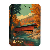 Vermont overdekte brug reizen Magneet (Verticaal)