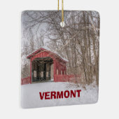 Vermont Panorama kerstversiering Keramisch Ornament (Rechts)