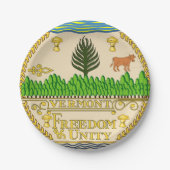 Vermont Papieren Bordje (Voorkant)