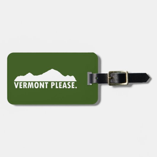 Vermont Please Bagagelabel (Voorkant horizontaal)