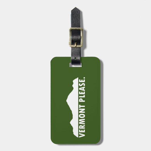 Vermont Please Bagagelabel (Voorkant verticaal)