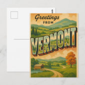 Vermont Postcard Briefkaart (Voorkant / Achterkant)