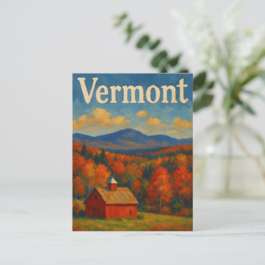 vermont Postcard Briefkaart (Staand voorkant)