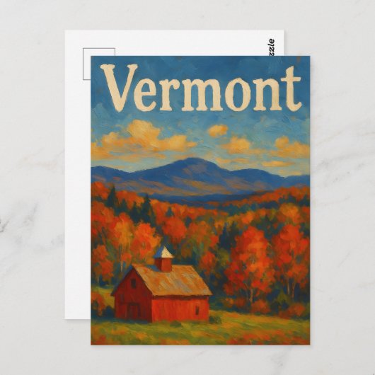 vermont Postcard Briefkaart (Voorkant / Achterkant)