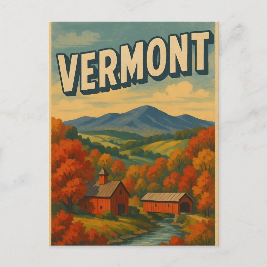 VERMONT Postcard Briefkaart (Voorkant)