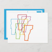 vermont pride blur briefkaart (Voorkant / Achterkant)