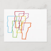 vermont pride blur briefkaart (Voorkant)