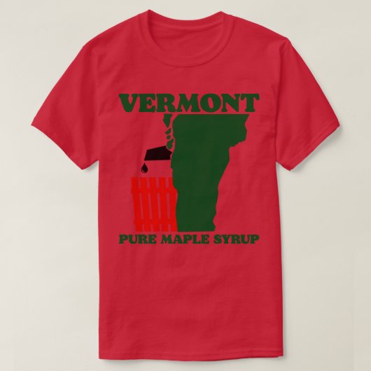 Vermont pure esdoornsiroop t-shirt (Design voorkant)