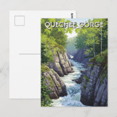 Vermont Quechee Gorge Reis Briefkaart (Voorkant / Achterkant)