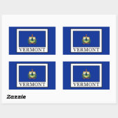 Vermont Rechthoekige Sticker (Vel)