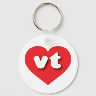 Vermont red hart - Ik hou van vt Sleutelhanger