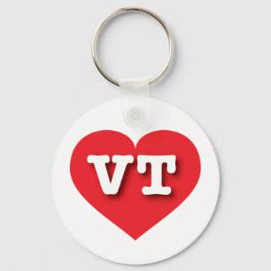 Vermont Red Heart - Ik hou van VT Sleutelhanger