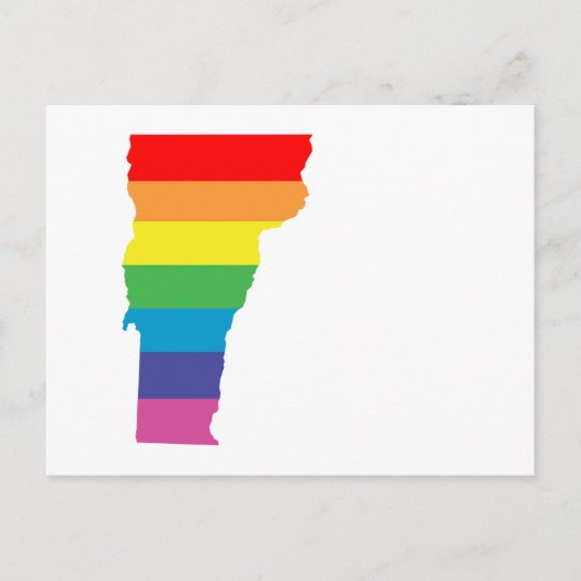 vermont-regenboog briefkaart (Voorkant)
