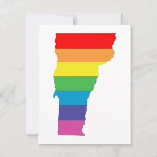 vermont-regenboog kaart (Voorkant)