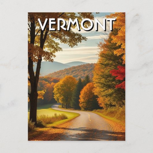 Vermont Reizen Briefkaart (Voorkant)