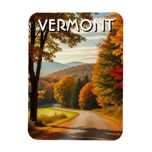 Vermont Reizen Magneet (Verticaal)