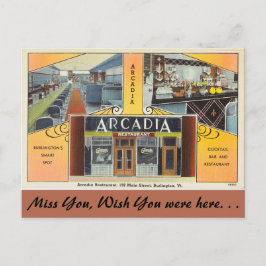 Vermont, restaurant Arcadia, Burlington Briefkaart