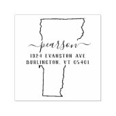 Vermont retouradresstempel Zelfinkt Zelfinktende Stempel (Design)