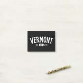 Vermont Retro  VT Post-it® Notes (Op bureau)