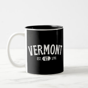 Vermont Retro VT Tweekleurige Koffiemok
