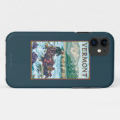 Vermont rivier rafting scène Case-Mate iPhone case (Achterkant (horizontaal))