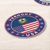 Vermont Ronde Kartonnen Onderzetter (Gebogen)