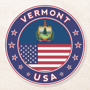 Vermont Ronde Kartonnen Onderzetter
