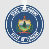Vermont Round Emblem Ornament (achterkant)