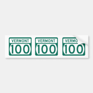 Vermont Route 100 Bumpersticker