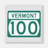 Vermont Route 100 Magneet (Voorkant)