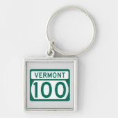 Vermont Route 100 Sleutelhanger (Voorkant)