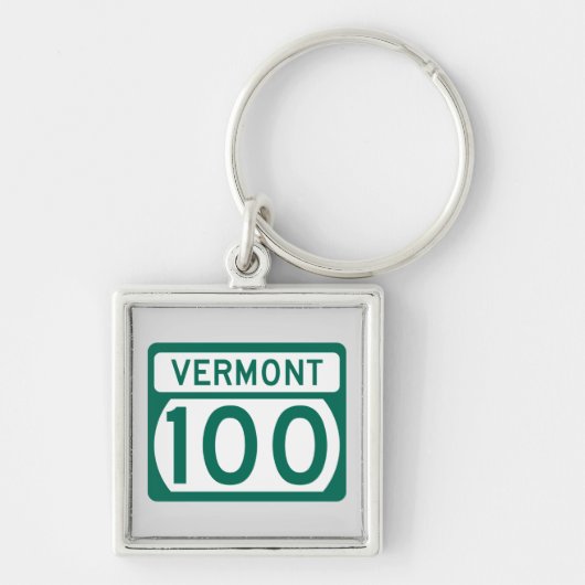 Vermont Route 100 Sleutelhanger (Voorkant)