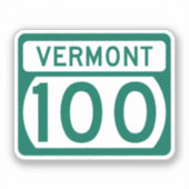 Vermont Route 100 Sticker (Voorkant)