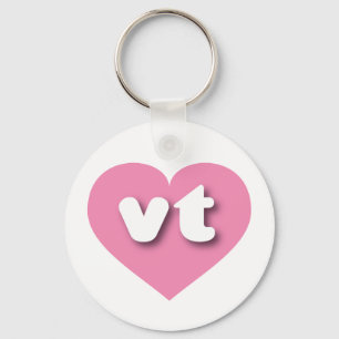 Vermont roze hart - Ik hou van vt Sleutelhanger