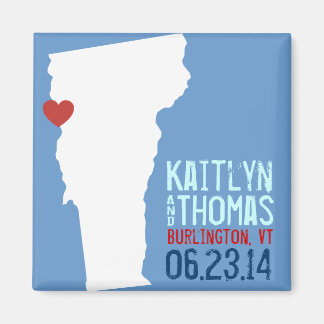 Vermont Save the Date -  stad Magneet