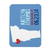 Vermont Save the Date -  stad Magneet (Verticaal)