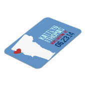 Vermont Save the Date -  stad Magneet (Linkerzijde)