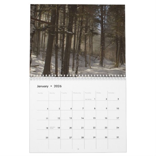 Vermont-scènes 2023 kalender (Jan 2026)