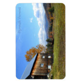 Vermont Schuur en Uitzicht Magnet Magneet (Verticaal)