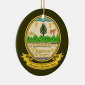Vermont Seal Keramisch Ornament (Rechts)