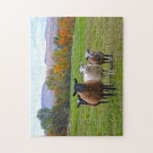 Vermont Sheep in het najaar Legpuzzel (Verticaal)