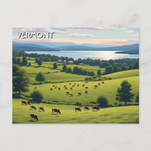 Vermont Shelburne Farms Reis Briefkaart (Voorkant)