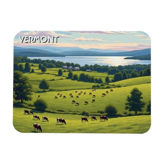 Vermont Shelburne Farms Reis Magneet (Horizontaal)