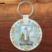 Vermont Shells Lighthouse sleutelhanger (Voorkant)