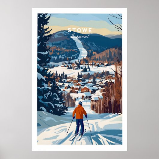 Vermont Ski Bestemmingsposter 1 Poster (Voorkant)