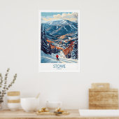 Vermont Ski Run Kunst 1 Poster (Keuken)