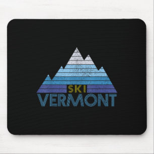 Vermont Ski-souvenir Vintage Bergsport Wintersport Muismat