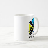 Vermont Ski T Shirt - Skiing And Snowboard Accesso Koffiemok (Voorkant rechts)